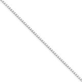 1.1mm Box Chain 20 Inch 14k White Gold WLB110-20, MPN: WLB110-20, 883957344003