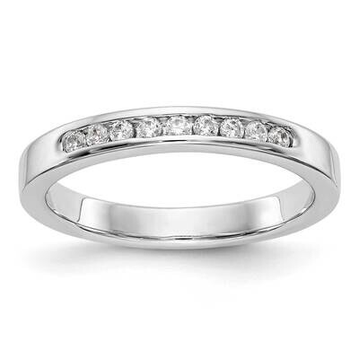 9-Stone Diamond Channel Band 14k White Gold RM3312B-015-WAA, MPN: RM3312B-015-WAA,