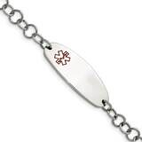 Medical Jewelry 7.25 Inch Bracelet Stainless Steel SRB843-7.25 by Chisel, MPN: SRB843-7.25, 8867742…