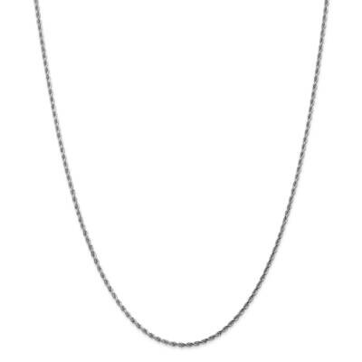 1.75mm Diamond-Cut Rope Chain 28 Inch 10k White Gold 10K014W-28, MPN: 10K014W-28, 191101727467