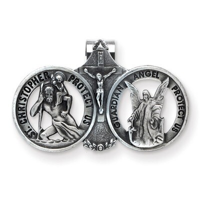 St. Christopher/Guardian Angel Visor Clip GM17358, MPN: GM17358, 785525202763