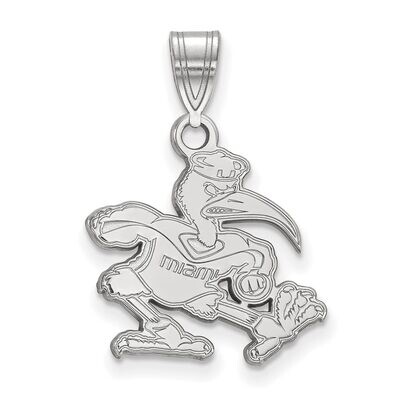 University of Miami Medium Pendant Sterling Silver SS045UMF, MPN: SS045UMF, 886774711348