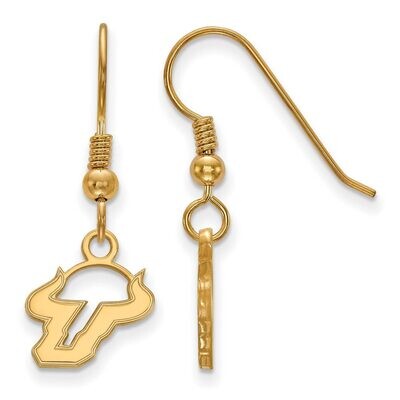University of South Florida x-Small Dangle Earring Wire Gold-plated Silver GP005USFL, MPN: GP005USF…