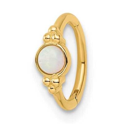 Created Opal Cartilage Ring 14k Gold BD201, MPN: BD201,