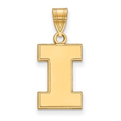 University of Illinois Medium Pendant 14k Yellow Gold 4Y003UIL, MPN: 4Y003UIL, 886774861401