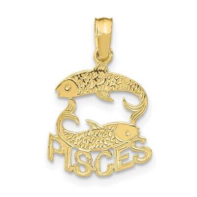 Pisces Charm 10k Gold 10K8945, MPN: 10K8945,