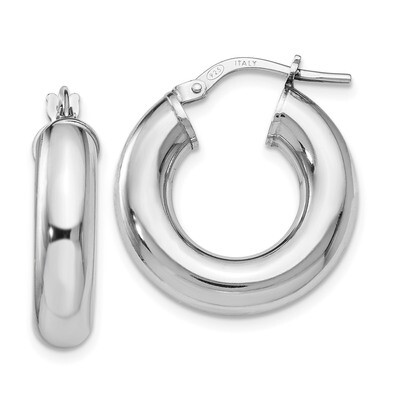 Leslie&#39;s Hoop Earrings Sterling Silver Polished HB-QLE977, MPN: QLE977, 191101555916