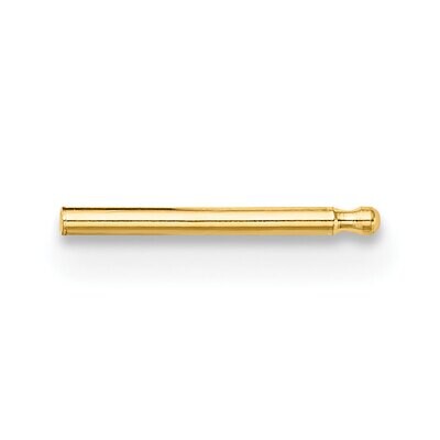 Single Notched Friction Earring Post 14k Yellow Gold YG2691, MPN: YG2691,