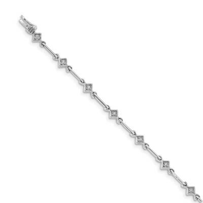 7.5 Inch Link Bracelet 14k White Gold Diamond BM4596-015-WA, MPN: BM4596-015-WA, 191101332357