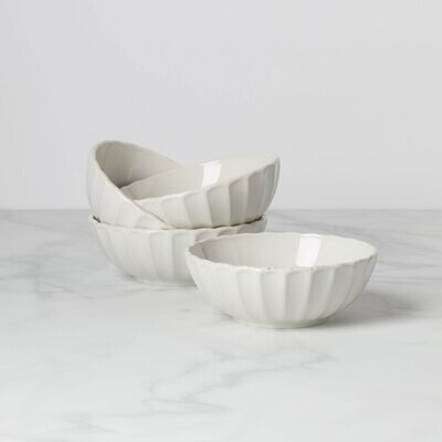 Lenox French Perle Scallop All Purpose Bowl Set of 4 893545, MPN: 893545,