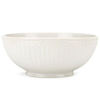 Lenox French Perle Groove White Serving Bowl Medium 856937, MPN: 856937, 882864583031