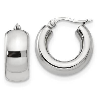 Hoop Earrings Stainless Steel Polished SRE1167 by Chisel, MPN: SRE1167, 191101499432