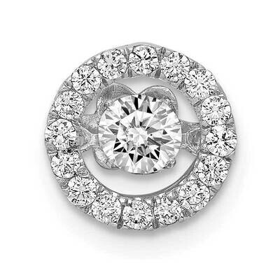 3/8Ct. Vibrant Diamond Polished Round Chain Slide 14k White Gold PM4780-040-WA, MPN: PM4780-040-WA,…