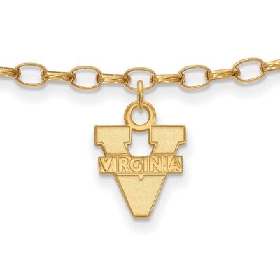 University of Virginia Anklet Gold-plated Silver GP030UVA, MPN: GP030UVA, 886774934037