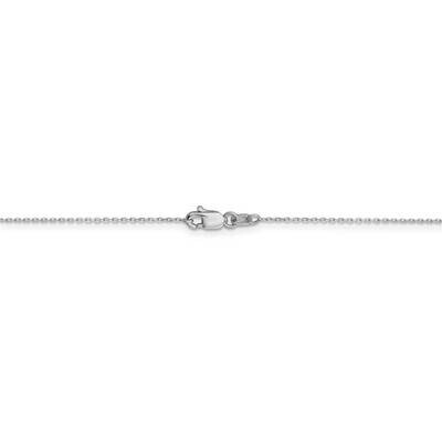 22 Inch .8mm Diamond-cut Cable Chain 14k White Gold PEN192L-22, MPN: PEN192L-22, 886774582795