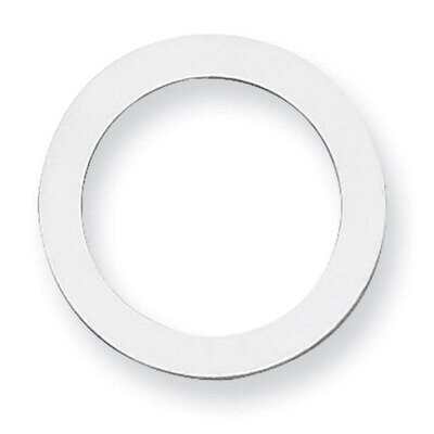 Circle with Hole Stamping Sterling Silver Rhodium-plated SS1057, MPN: SS1057,