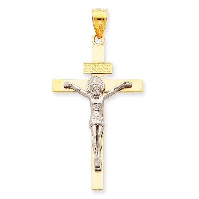 INRI Crucifix Pendant 14k Two-Tone Gold D3666, MPN: D3666, 886774618579