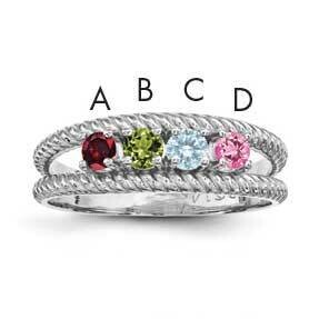 Family Jewelry Ring 14k White Gold XMR8/4WGY, MPN: XMR8/4WGY, 883957162232