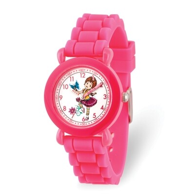 Disney Kids Fancy Nancy Pink Silicone Band Time Teacher Watch  XWA5880, MPN: XWA5880, 842885106480
