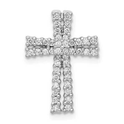1/4Ct. Diamond Cross Chain Slide 14k White Gold PM5060-025-WA, MPN: PM5060-025-WA, 883957305288