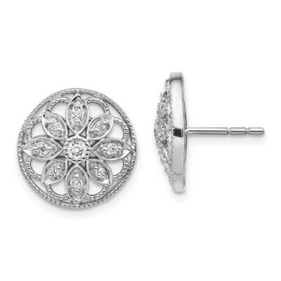 Fancy Earrings 14k White Gold Diamond EM3941-025-WA, MPN: EM3941-025-WA, 883957258799