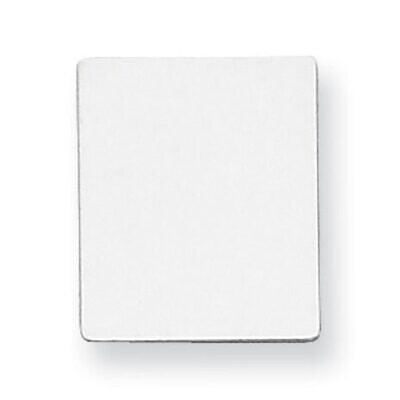 Rectangle with Rounded Edge Stamping 14k White Gold WG1162, MPN: WG1162,