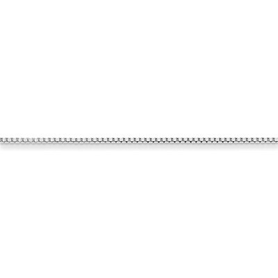 16 Inch 1.25mm Round Box Chain Sterling Silver QHX024-16, MPN: QHX024-16, 886774413358