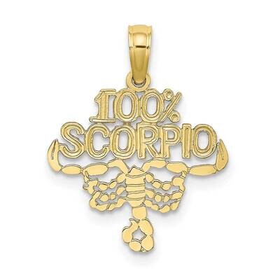 100% Scorpio Charm 10k Gold 10D4061, MPN: 10D4061,