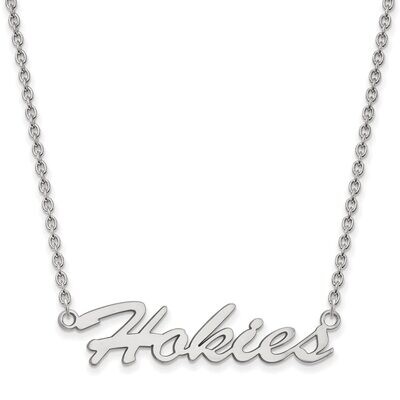 Virginia Tech Medium Pendant with Chain Necklace Sterling Silver SS067VTE-18, MPN: SS067VTE-18, 886…