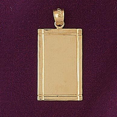 Dazzlers Jewelry Engravable Pendant Necklace Charm Bracelet in Yellow, White or Rose Gold 5789, MPN…
