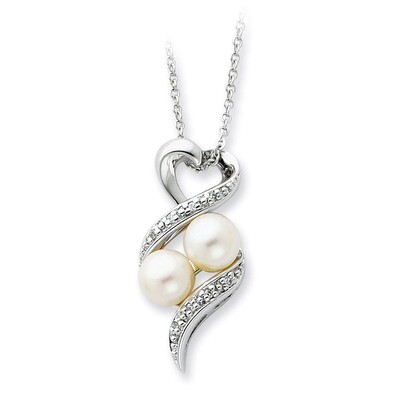 2 P&#39;s in a Pod Motherhood/ Friendship 18 Inch Necklace Sterling Silver QSX236, MPN: QSX236, 8839577…