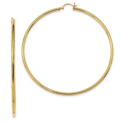Hoop Earrings Sterling Silver Gold-Tone Polished QE13157, MPN: QE13157, 191101234422