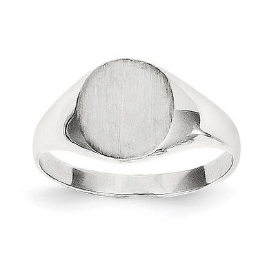 Signet Ring 14k White Gold RS532, MPN: RS532, 883957410944