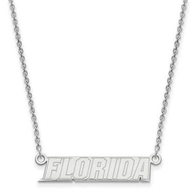 University of Florida Small Pendant with Necklace Sterling Silver Rhodium-plated SS094UFL-18, MPN: …
