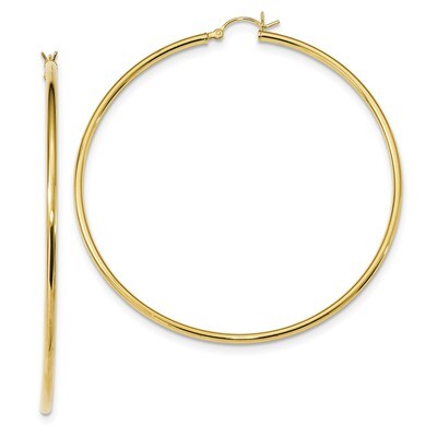 Hoop Earrings Sterling Silver Gold-Tone Polished QE13135, MPN: QE13135, 191101232947