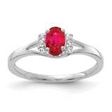 Ruby Ring 14k White Gold Diamond RM5761-RU-007-WA, MPN: RM5761-RU-007-WA, 883957979113