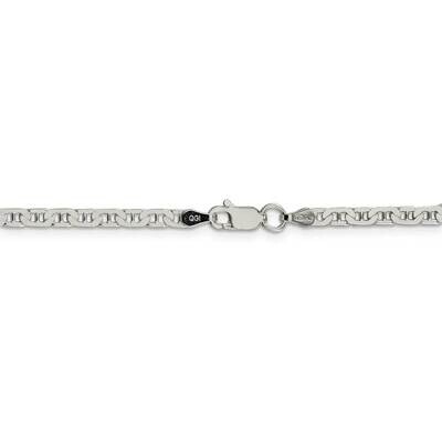 30 Inch 3mm Flat Anchor Chain Sterling Silver QAN080-30, MPN: QAN080-30, 883957952642