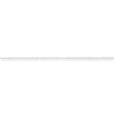 20 Inch 1.00mm Open Link Curb Chain Sterling Silver QPE42-20, MPN: QPE42-20, 883957084503