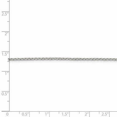 30 Inch Rhodium-plated 1.5mm Rolo Chain Sterling Silver QFC103R-30, MPN: QFC103R-30, 886774099675
