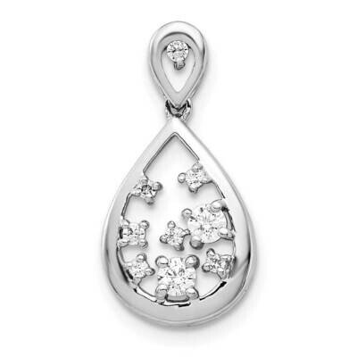 3/8Ct. Diamond Fancy Teardrop Pendant 14k White Gold PM4385-020-WA, MPN: PM4385-020-WA, 883957510422