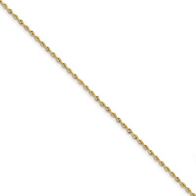 7 Inch 2.25mm Diamond -cut Quadruple Rope Chain 10k Gold 10QT018-7, MPN: 10QT018-7, 191101600449