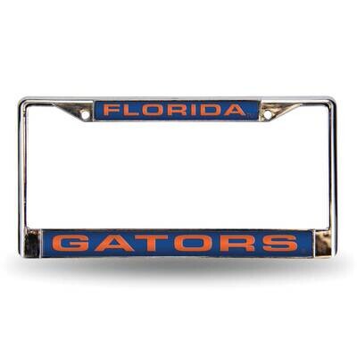 Collegiate U of Florida Blue Laser Chrome Car License Plate Frame GC6986, MPN: GC6986, 94746403775