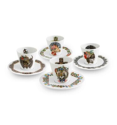 Vista Alegre Christian Lacroix Love Who You Want Set Of 4 Expresso Cups And Saucers 21129557, MPN: …