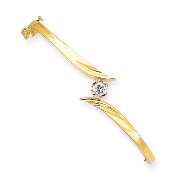 Bangle Bracelet Mounting 14k Two-tone Gold XB282, MPN: XB282,