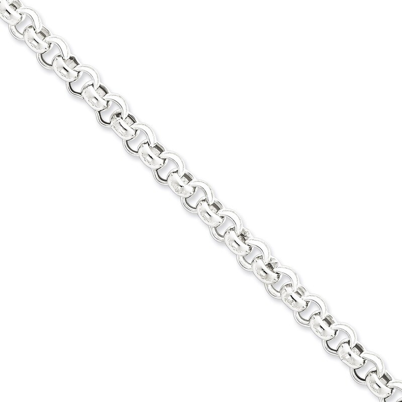 20 Inch 7.75mm Rolo Chain Sterling Silver QFC108-20, MPN: QFC108-20, 883957942049