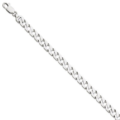 7.41mm Fancy Link Chain 24 Inch 14k White Gold WLK149-24, MPN: WLK149-24, 886774405513