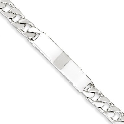 7 Inch Engravable Curb Link ID Bracelet Sterling Silver Polished QID135-7, MPN: QID135-7, 883957562…