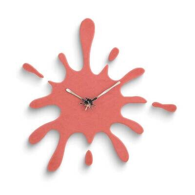 Red Ink Splash Battery Operated Wall Clock GM25187, MPN: GM25187, 788089161224