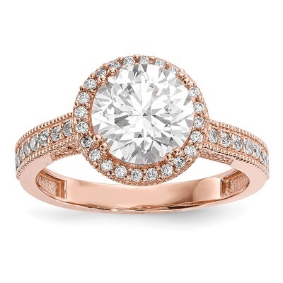 CZ Ring 10k Rose Gold Polished 10YC391R, MPN: 10YC391R, 191101021688