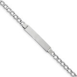 8 Inch Polished ID with Semi-Solid Cuban Bracelet 14k white Gold DCID133W-8, MPN: DCID133W-8, 88395…